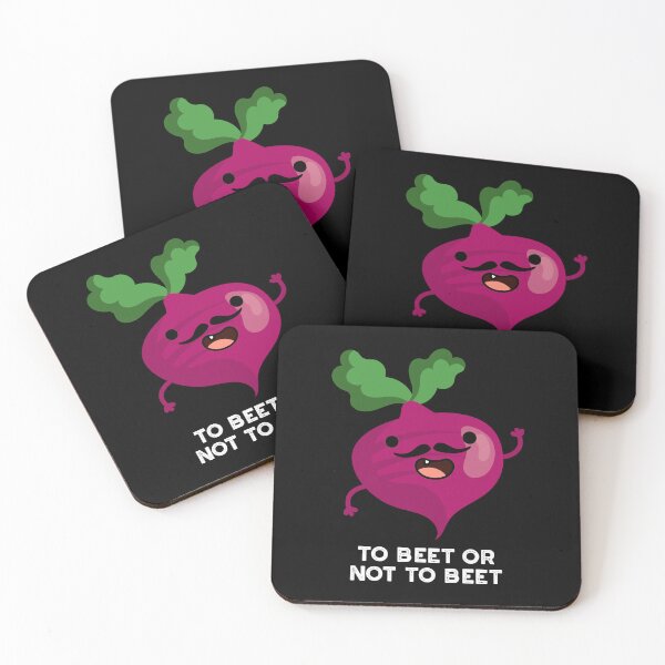 Item preview, To Beet Or Not To Beet Funny Veggie Puns (Dark BG) designed and sold by punnybone.