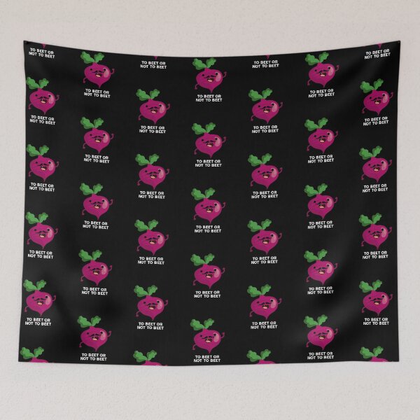 Item preview, To Beet Or Not To Beet Funny Veggie Puns (Dark BG) designed and sold by punnybone.