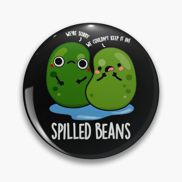 Item preview, Spilled Beans Funny Veggie Puns (Dark BG) designed and sold by punnybone.