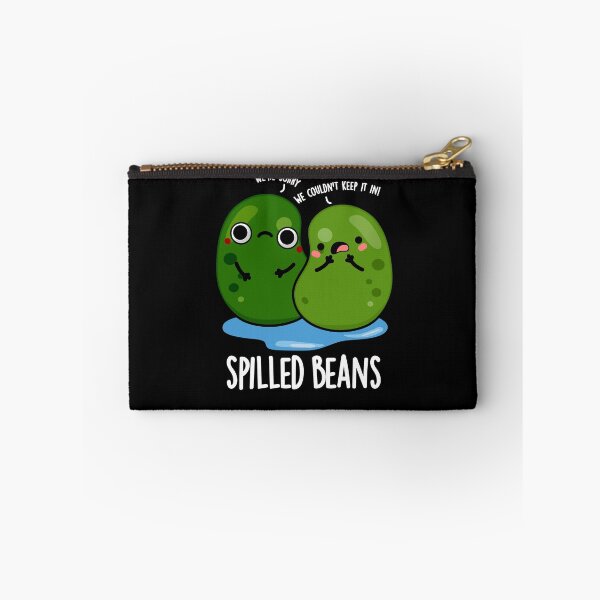 Item preview, Spilled Beans Funny Veggie Puns (Dark BG) designed and sold by punnybone.