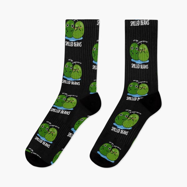 Item preview, Spilled Beans Funny Veggie Puns (Dark BG) designed and sold by punnybone.