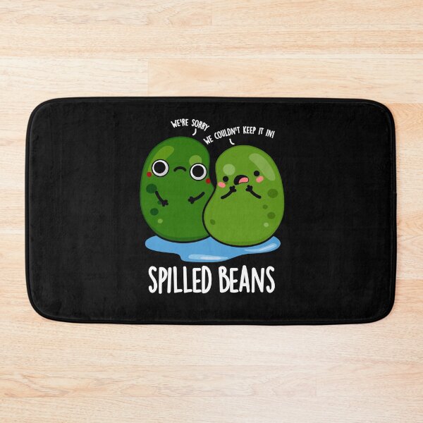 Item preview, Spilled Beans Funny Veggie Puns (Dark BG) designed and sold by punnybone.