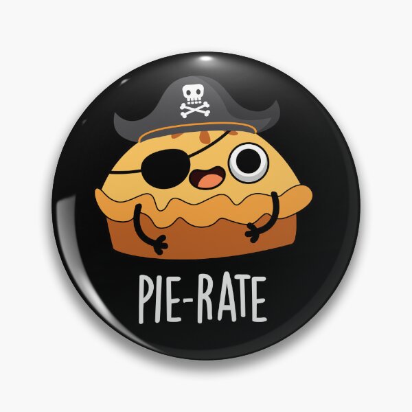 Item preview, Pie-rate Pirate Funny Pie Puns (Dark BG) designed and sold by punnybone.