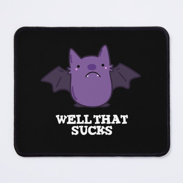 Item preview, Well That Sucks Funny Baby Bat Puns (Dark BG) designed and sold by punnybone.