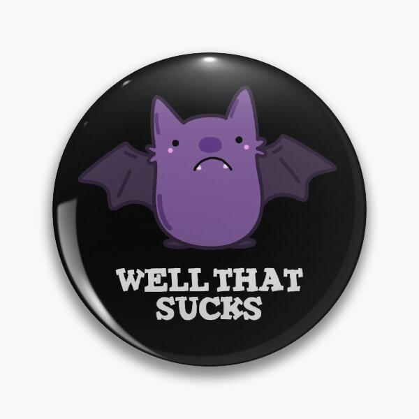 Item preview, Well That Sucks Funny Baby Bat Puns (Dark BG) designed and sold by punnybone.