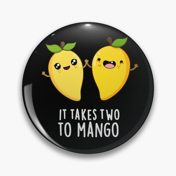 Item preview, It Takes Two To Mango Dancing Funny Fruit Puns (Dark BG) designed and sold by punnybone.