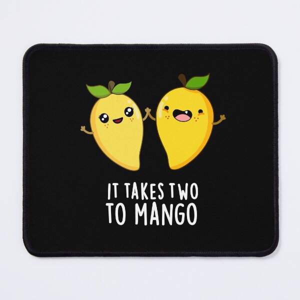 Item preview, It Takes Two To Mango Dancing Funny Fruit Puns (Dark BG) designed and sold by punnybone.