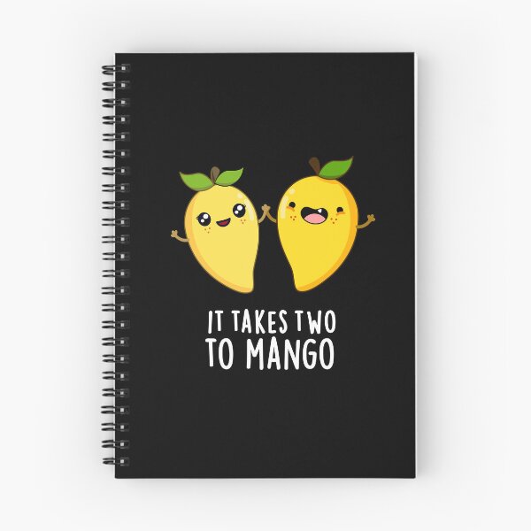 Item preview, It Takes Two To Mango Dancing Funny Fruit Puns (Dark BG) designed and sold by punnybone.