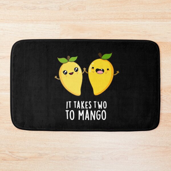 Item preview, It Takes Two To Mango Dancing Funny Fruit Puns (Dark BG) designed and sold by punnybone.