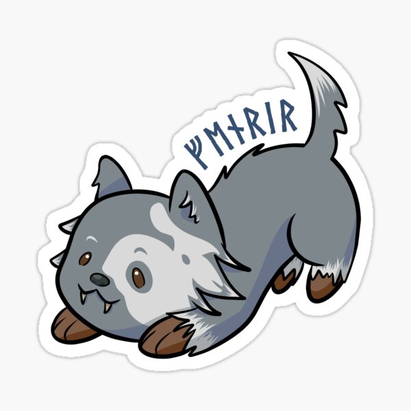 Item preview, Fenrir Chibi | God of War: Ragnarok  designed and sold by GalaxelDesign.