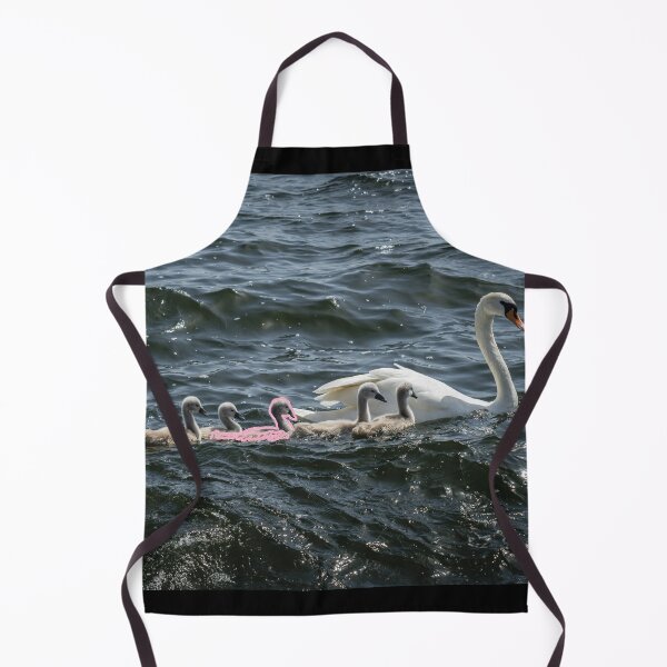 Item preview, Momma Swan and Cygnets Swim on Wavy Water designed and sold by Cowboy Folly.