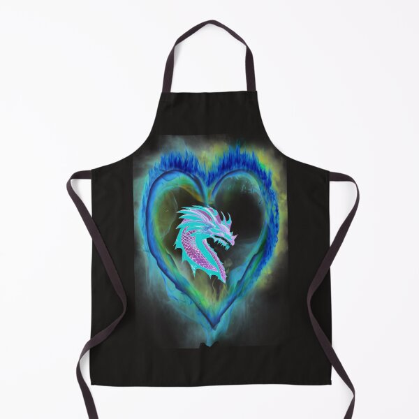 Item preview,  NEON DRAGON IN A FIRE HEART LOOKING RIGHT designed and sold by sailorsam1805.