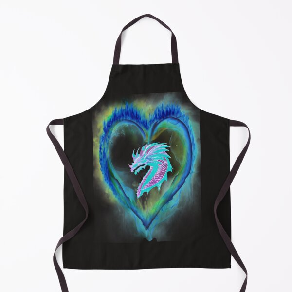 Item preview, NEON DRAGON IN A FIRE HEART designed and sold by sailorsam1805.