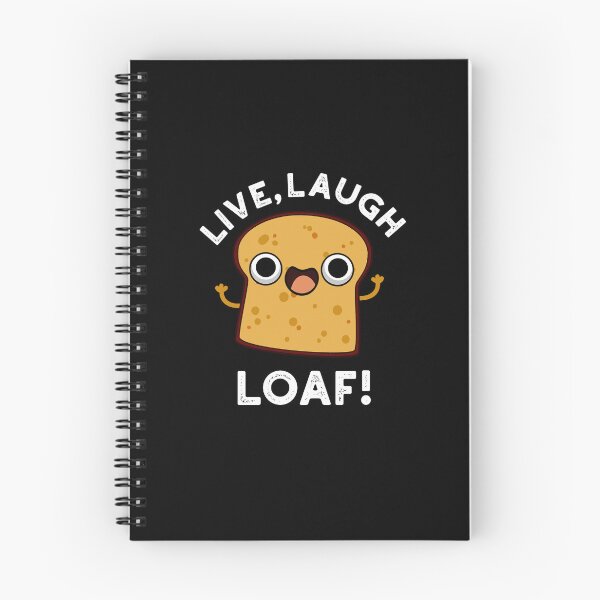 Item preview, Live, Laugh, Loaf Funny Bread Puns (Dark BG) designed and sold by punnybone.