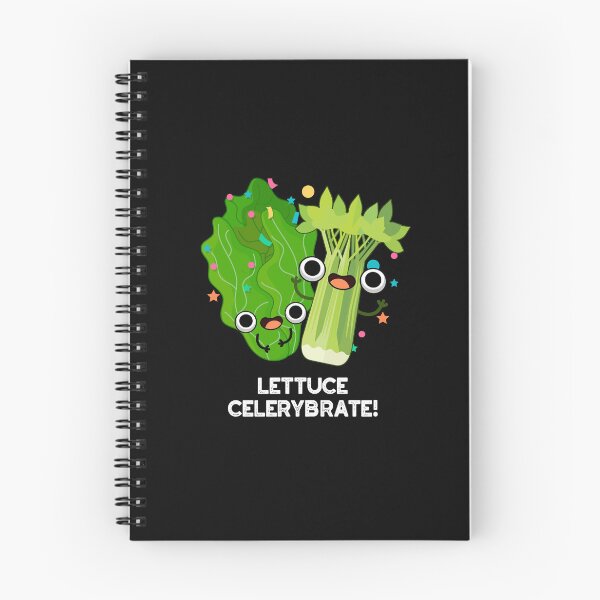 Item preview, Lettuce Celerybrate Funny Veggie Puns (Dark BG) designed and sold by punnybone.
