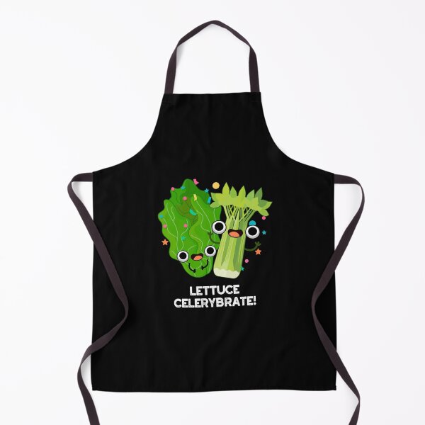 Item preview, Lettuce Celerybrate Funny Veggie Puns (Dark BG) designed and sold by punnybone.