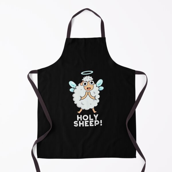 Item preview, Holy Sheep Funny Animal Puns (Dark BG) designed and sold by punnybone.