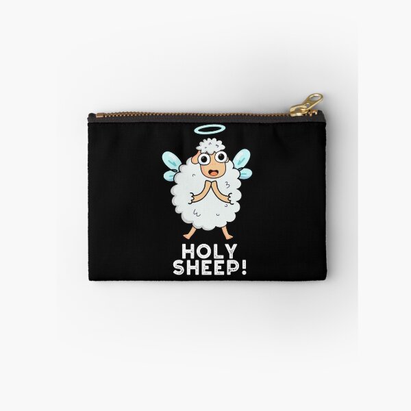 Item preview, Holy Sheep Funny Animal Puns (Dark BG) designed and sold by punnybone.