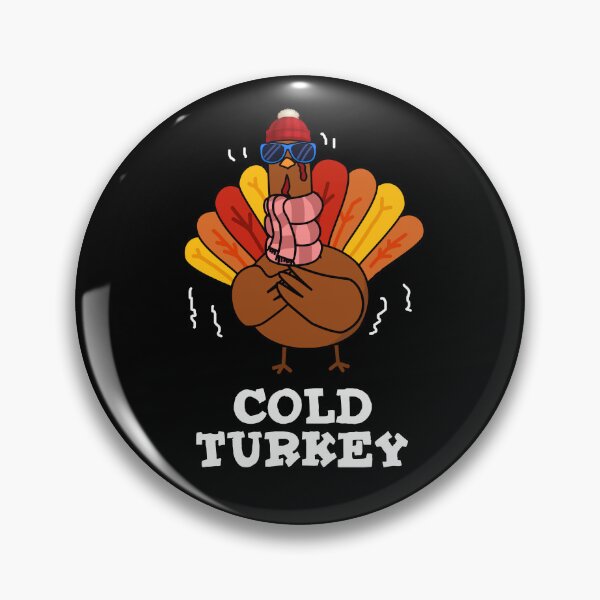 Item preview, Cold Turkey Funny Animal Puns (Dark BG) designed and sold by punnybone.
