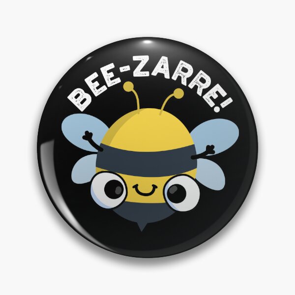 Item preview, Bee-zarre Bizarre Funny Bee Puns (Dark BG) designed and sold by punnybone.