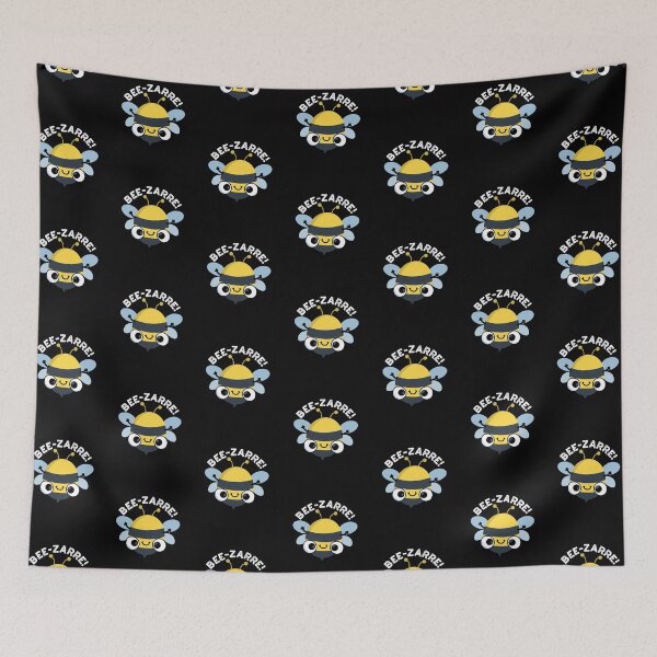 Item preview, Bee-zarre Bizarre Funny Bee Puns (Dark BG) designed and sold by punnybone.