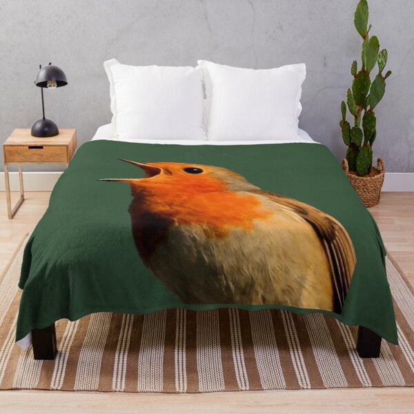 Item preview, Robin Redbreast In Song Close Up Vector designed and sold by taiche.