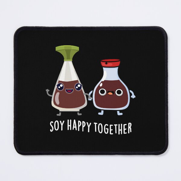 Item preview, Soy Happy Together Soy Sauce Puns (Dark BG) designed and sold by punnybone.