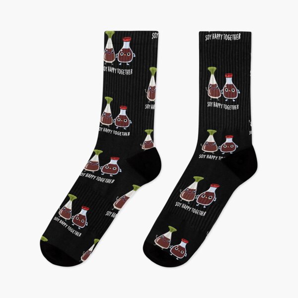 Item preview, Soy Happy Together Soy Sauce Puns (Dark BG) designed and sold by punnybone.