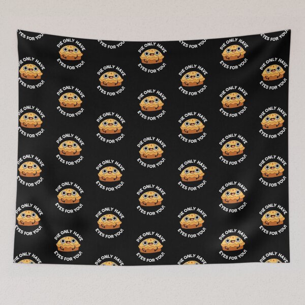 Item preview, Pie Only Have Eyes For You Funny Food Puns (Dark BG) designed and sold by punnybone.