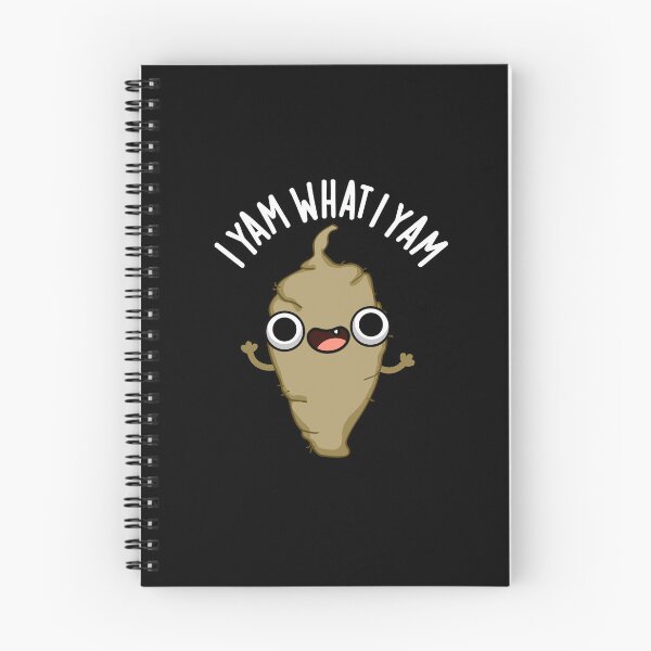 Item preview, I Yam What I Yam Funny Veggie Puns (Dark BG) designed and sold by punnybone.