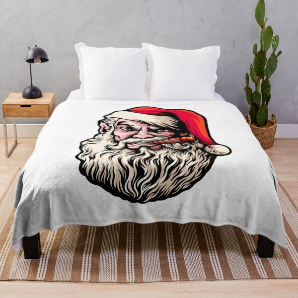 Item preview, Bad Ass Santa Smoking a Cigar designed and sold by mkzmerch.