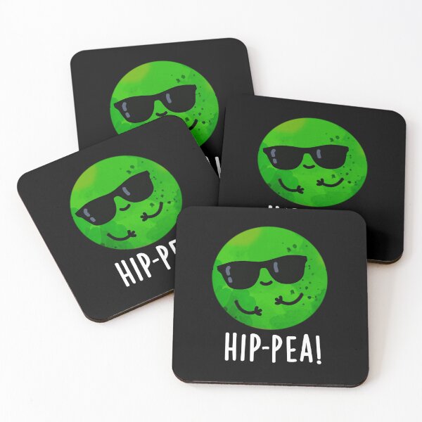 Item preview, Hip-pea Funny Hip Pea Puns (Dark BG) designed and sold by punnybone.