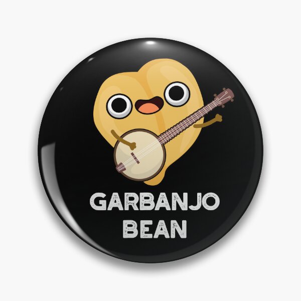 Item preview, Gar-banjo Garbanzo Bean Funny Banjo Puns (Dark BG) designed and sold by punnybone.