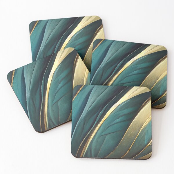 Item preview, Gold Teal Marbled Luxury designed and sold by artsandsoul.