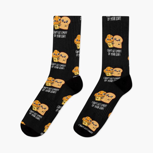 Item preview, Can't Get Emuff Of Your Loaf Funny Food Puns (Dark BG) designed and sold by punnybone.