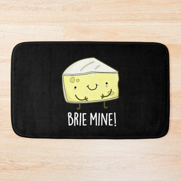 Item preview, Brie Mine Funny Cheese Puns (Dark BG) designed and sold by punnybone.