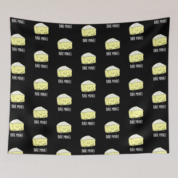 Item preview, Brie Mine Funny Cheese Puns (Dark BG) designed and sold by punnybone.
