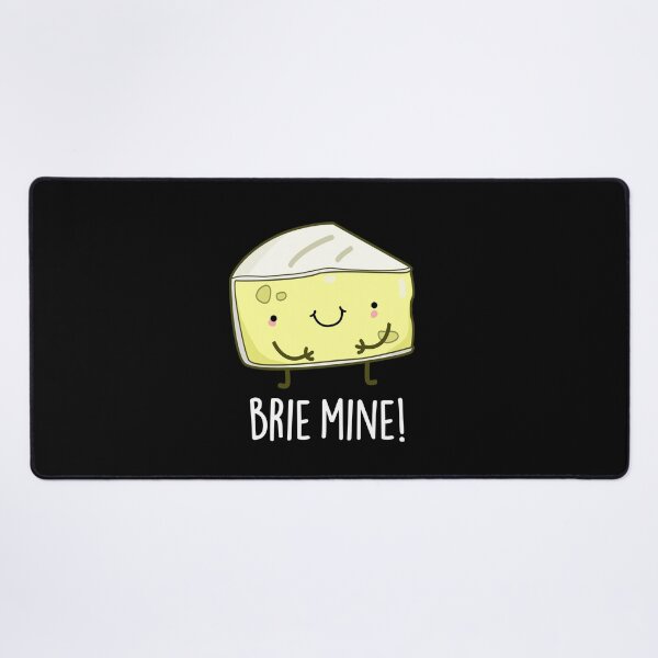Item preview, Brie Mine Funny Cheese Puns (Dark BG) designed and sold by punnybone.