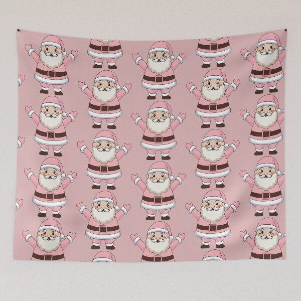 Item preview, Retro Vintage Pink Santa Claus designed and sold by JJT0724.