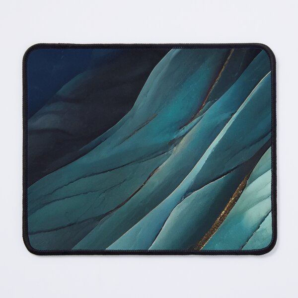 Item preview, Teal And Gold Marbled Luxury designed and sold by artsandsoul.