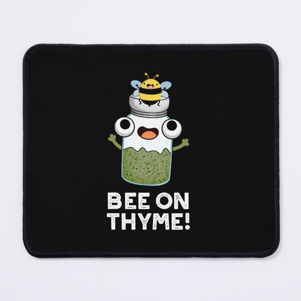 Item preview, Bee On Thyme Funny Herb Bug Puns (Dark BG) designed and sold by punnybone.