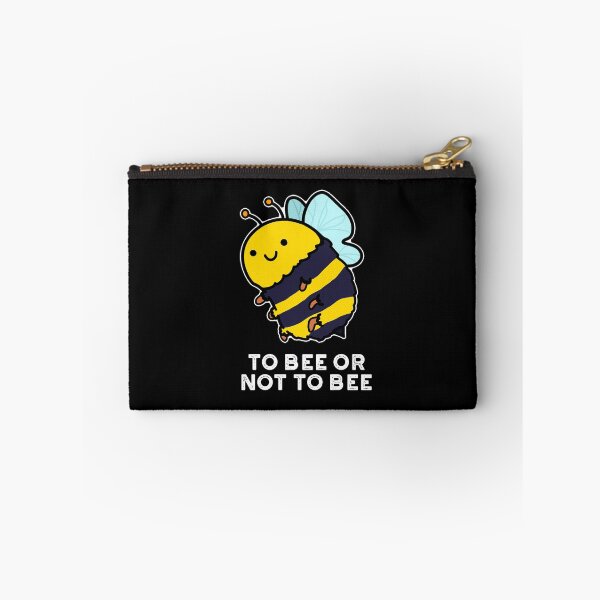 Item preview, To Bee Or Not To Bee Funny Bug Puns (Dark BG) designed and sold by punnybone.