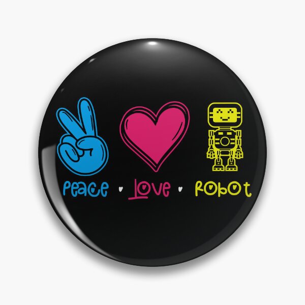 Item preview, Peace Love Robot - Cool Gifts for Robotics Engineers and Technology Lovers designed and sold by FanityPrints.