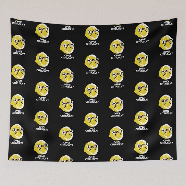 Item preview, OMG Citrusly Funny Fruit Puns (Dark BG) designed and sold by punnybone.