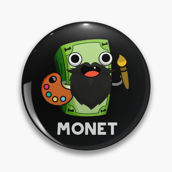Item preview, Monet Funny Artist Money Pun (Dark BG) designed and sold by punnybone.