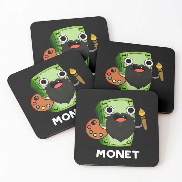 Item preview, Monet Funny Artist Money Pun (Dark BG) designed and sold by punnybone.