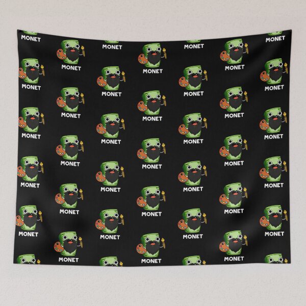 Item preview, Monet Funny Artist Money Pun (Dark BG) designed and sold by punnybone.