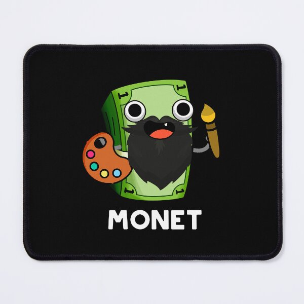 Item preview, Monet Funny Artist Money Pun (Dark BG) designed and sold by punnybone.
