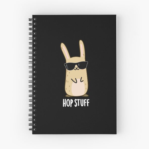 Item preview, Hop Stuff Funny Bunny Rabbit Puns (Dark BG) designed and sold by punnybone.