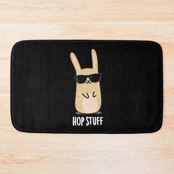 Item preview, Hop Stuff Funny Bunny Rabbit Puns (Dark BG) designed and sold by punnybone.